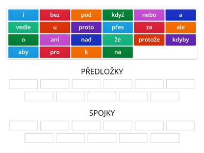 2. jč / třiď předložky a spojky