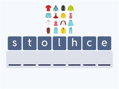 #E1 - Clothes (spelling)