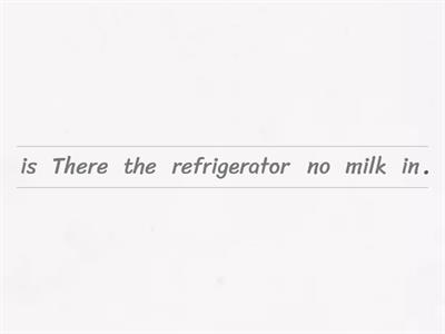 Put in order these sentences