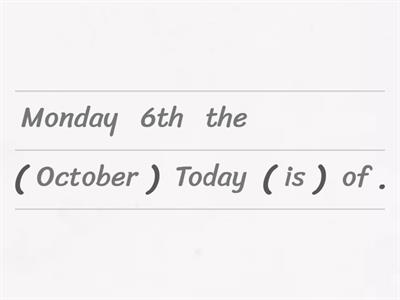 What the date today ?