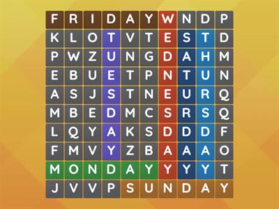 Days of the week 