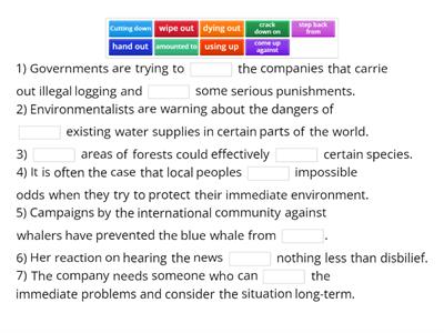 Proficiency 1 - phrasal verbs revision