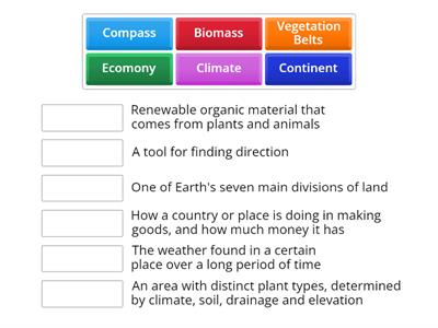 Geography Key Terms