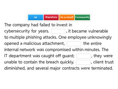 Discourse Markers- Result 