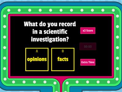 Scientific Method: Plan/Experiment Procedures