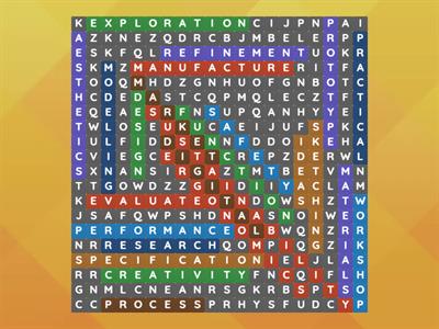 Design & Manufacture Wordsearch