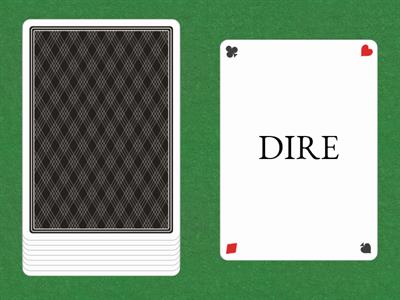 Presente verbi irregolari. Ruota