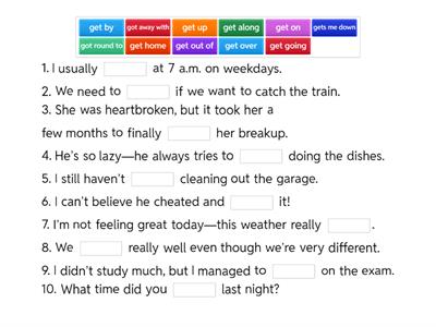 Phrases with "get"