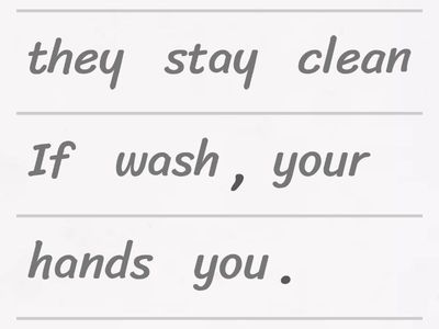 zero conditional (with body parts)