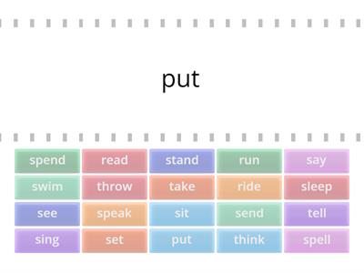 Irregular verbs Past Simple cz. 3