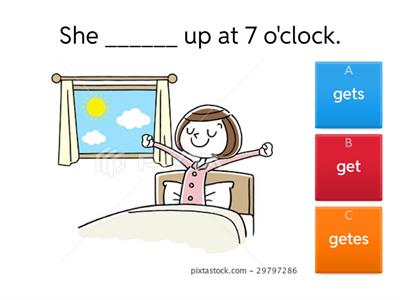 Present Simple (3rd person) positive