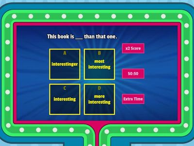 Comparative and Superlative Adjectives Quiz