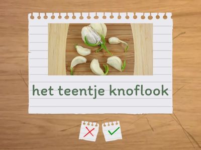 vocabulaire eten en drinken