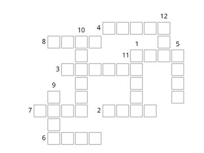 crossword past simple 4