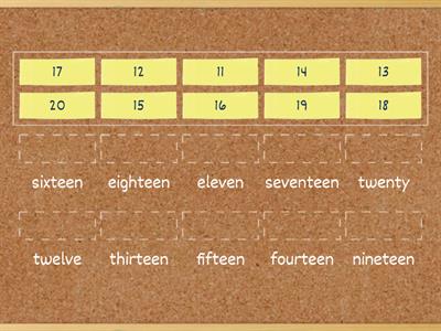 FF1 U13 -  Numbers (11-20)