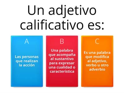 Adjetivos y adverbios