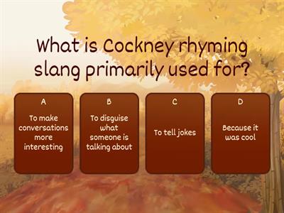 cockney rhyme based on video canva