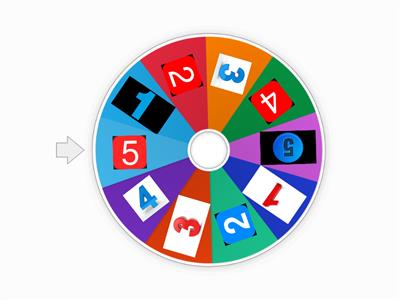 Random number wheel 1-5