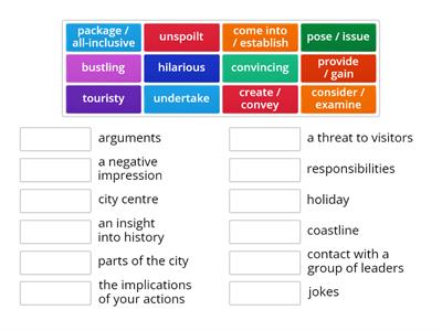 GOLD EXPERIENCE B2+ UNIT 4  - COLLOCATIONS 