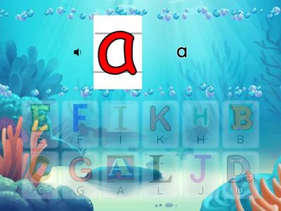 A-G大小寫字母配對