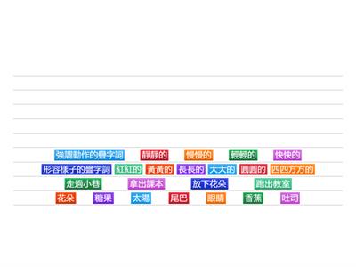 國語二上第二三課/疊字詞練習