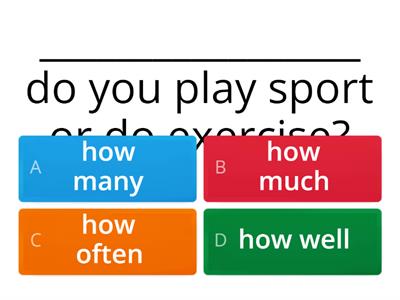 Review of combinations with HOW