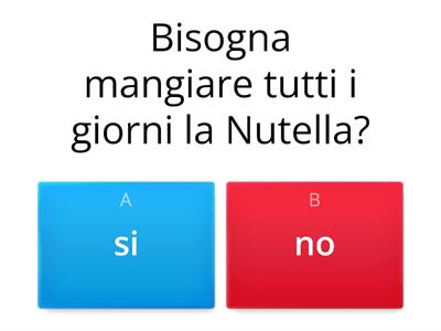 Quiz sul cibo e sullo sport