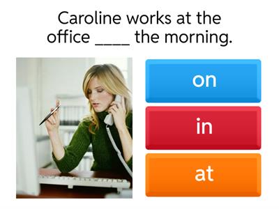 Prepositions of time 