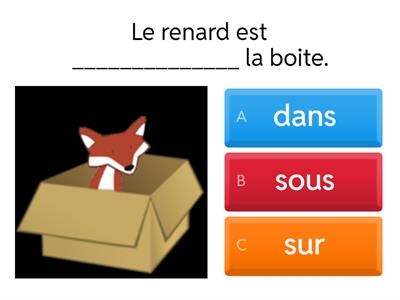 Les prépositions de lieu