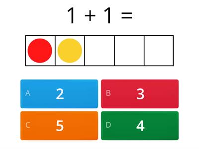 addition Five Frames 0 - 5