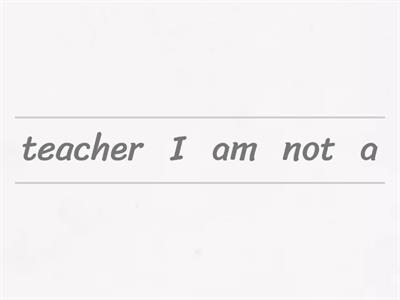 Re-arrange the sentence.