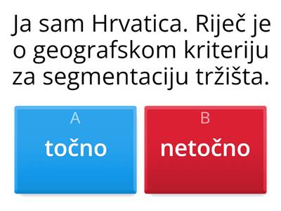 Postupak segmentacije tržišta