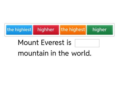 Think twice! Comparatives and superlatives (Class 5a)