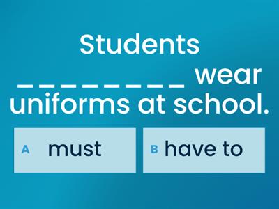 Prepare 7. Unit 9. have to, must