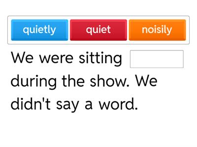 Adverbs of Manner Practice