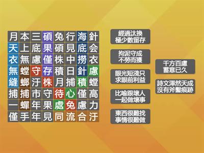 翰國4上 成語 L10