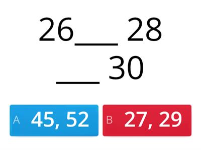 Missing numbers