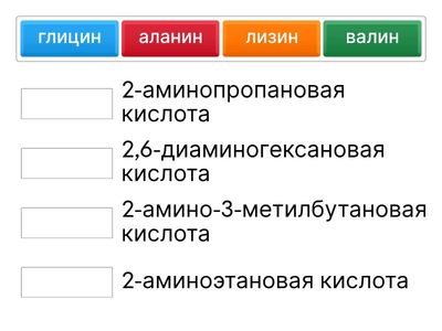 номенклатура аминокислот