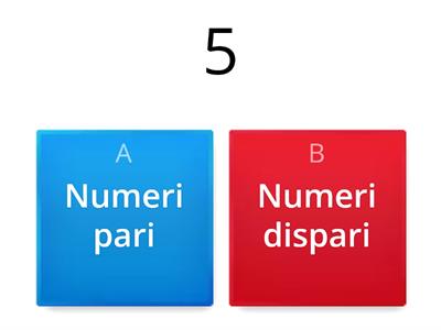 Quiz numeri pari e dispari