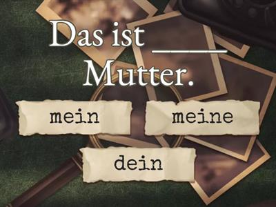  Familie MEIN /MEINE , DEIN/DEINE 