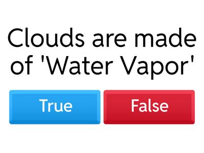 Grade 1 Clouds Quiz