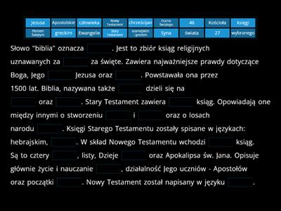 Biblia - informacje ogólne