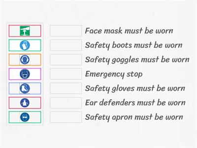 Health and safety symbols