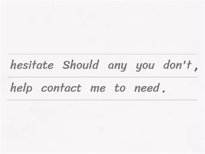 IE5B - Conditional Inversion Unjumble