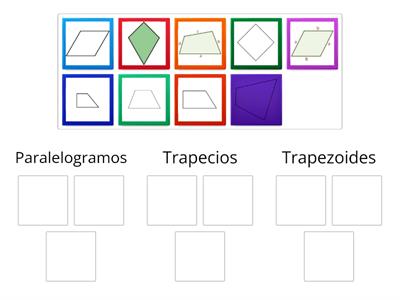 Clasifica estos cuadriláteros