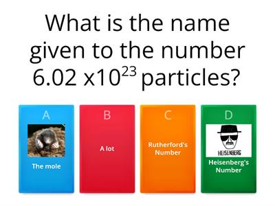 Quantitative Chemistry Revision Quiz