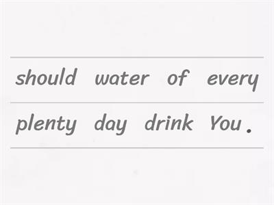 Grade 7- Unit 2- Scrambled Sentences