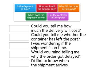 Direct vs Indirect questions