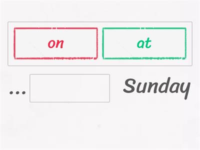prepositions with time expressions