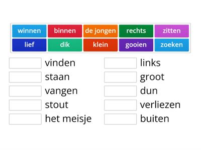 NT2 Start - 11 Tegenstellingen